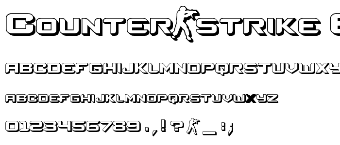Counter-Strike Extruded font
